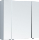 Зеркало-шкаф Aquanet Алвита new 90 серый