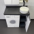 Набор мебели под стиральную машину Comforty Лозанна-100 со столешницей Калакатта Блэк с раковиной 9111